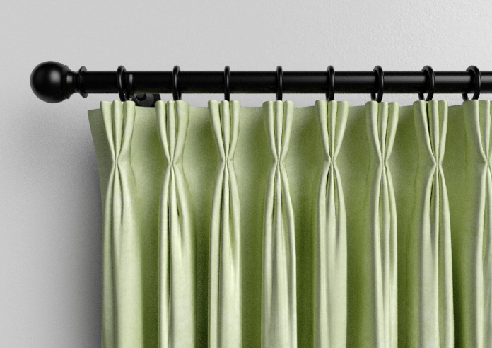Florence Faux Suede, Green Leaf - Made to Measure Curtains - Image 11
